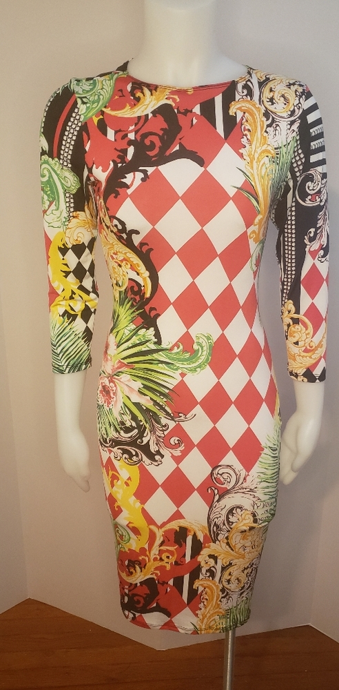 Good Times multi color stretch dress size Medium